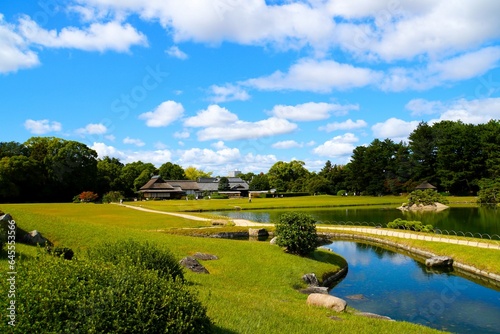 Landscape in The Traditional Japanese Garden (Korakuen)