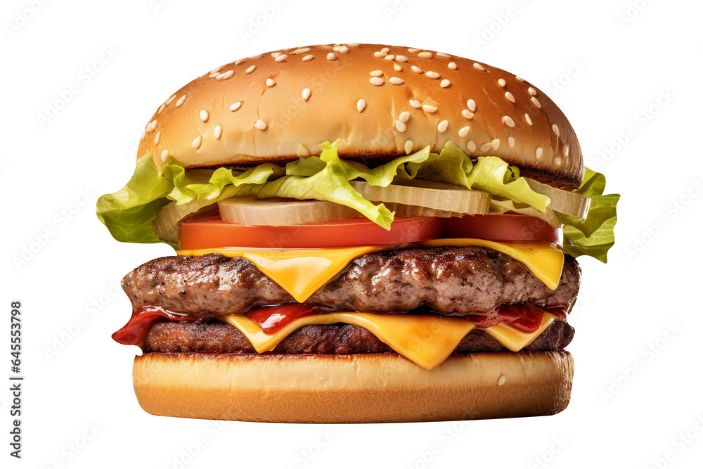 So Yummy hamburger street fast food isolated on transparent background
So Yummy hamburger street fast food isolated on transparent background