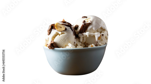 So sweet iice cream solated on transparent background photo