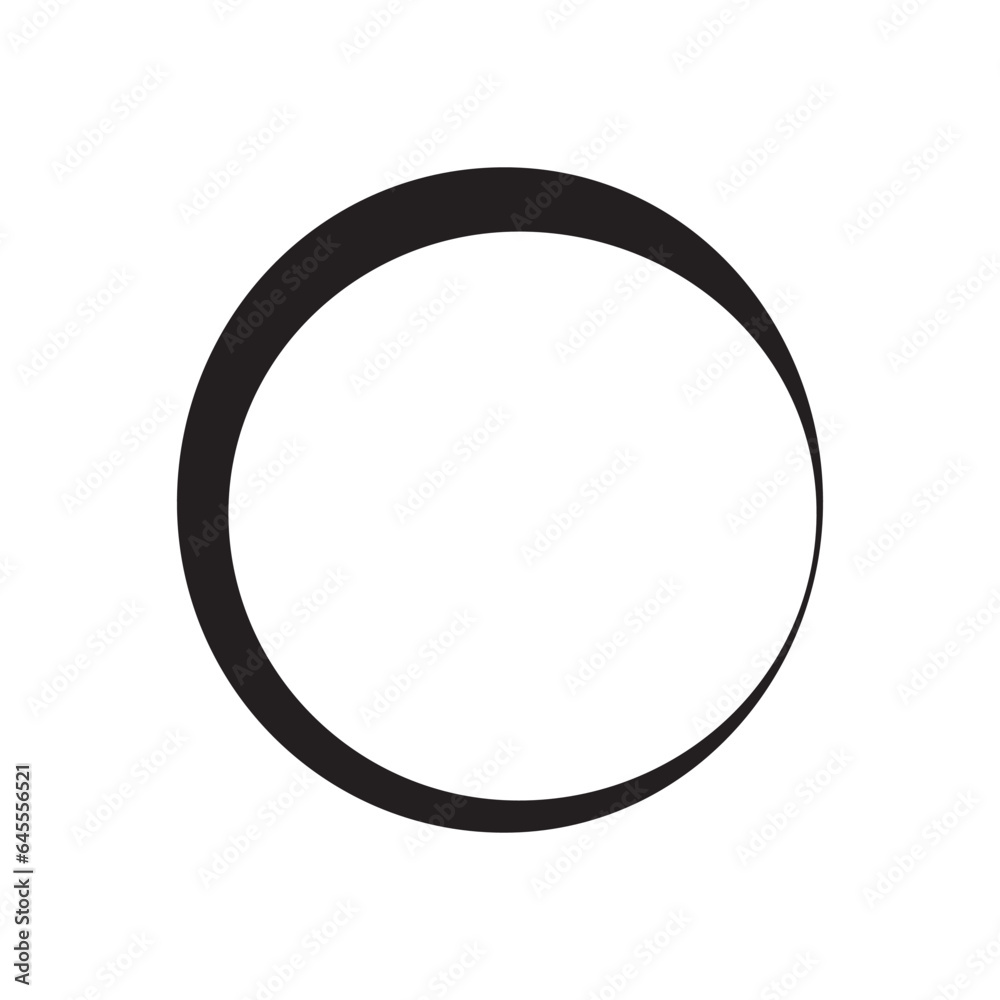 circle frame with line style circle frame with line style