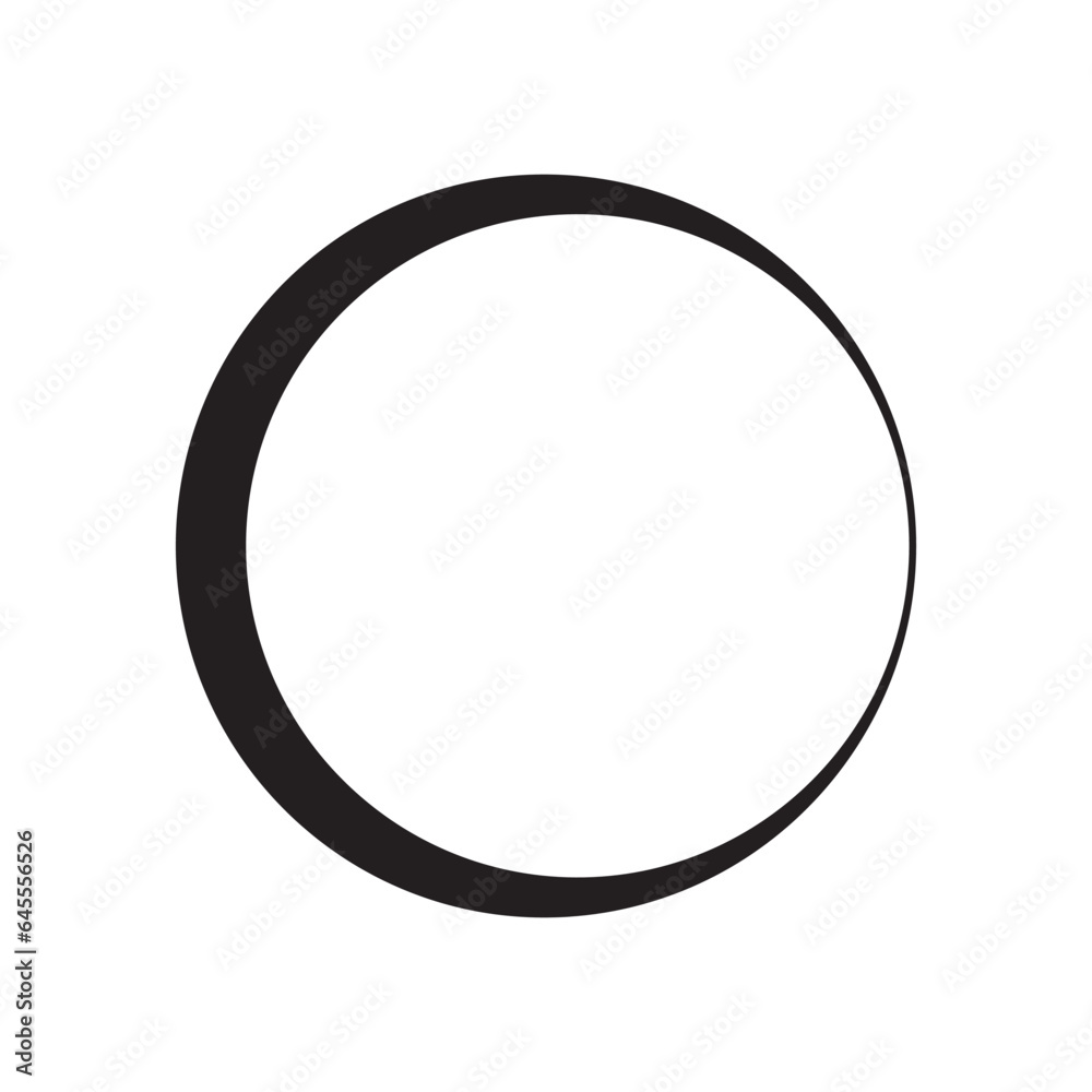 circle frame with line style circle frame with line style