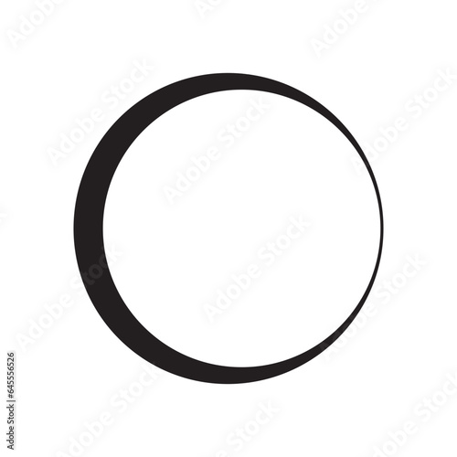 circle frame with line style