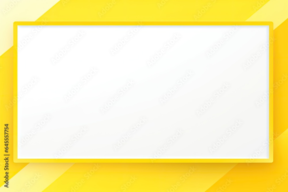 vivid yellow rectangle frame on a white background with space for text, background for presentation vivid yellow rectangle frame on a white background with space for text, background for presentation
