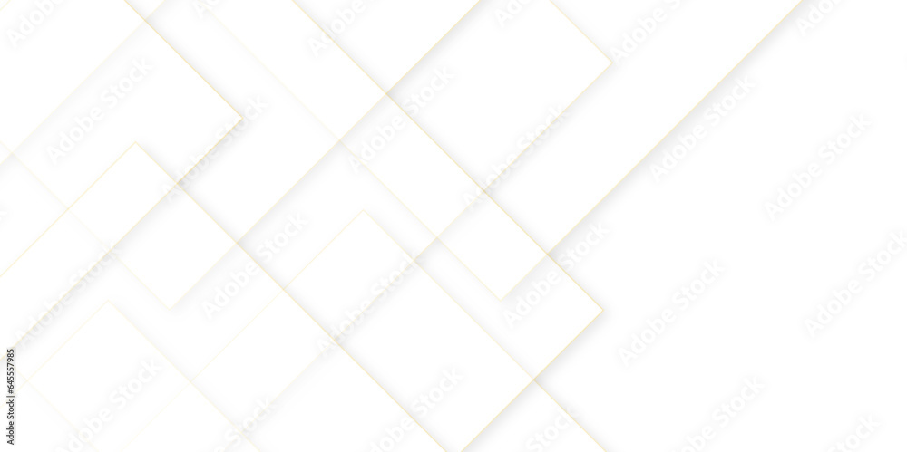 Modern abstract white curve square lines triangle technology backdrop, Abstract white square shape with futuristic background.geometric style with simple lines and corners,white boxes on the white bac