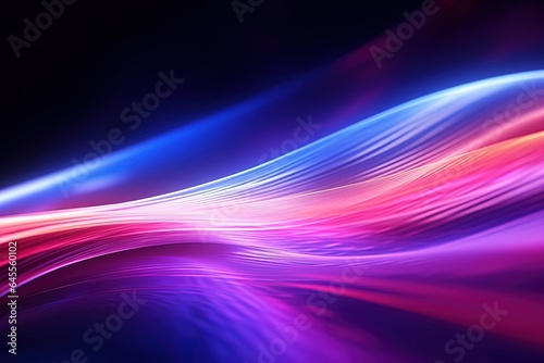 abstract futuristic background with pink blue glowing neon moving high speed wave lines and bokeh lights. Data transfer concept Fantastic wallpaper