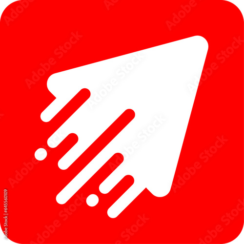 Square shape with fast play button