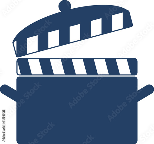 silhouette pan with clapper board