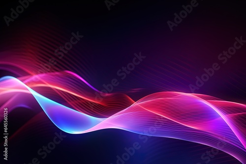 abstract futuristic background with pink blue glowing neon moving high speed wave lines and bokeh lights. Data transfer concept Fantastic wallpaper