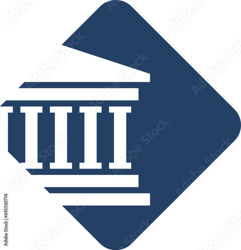 Square shape with pillar inside