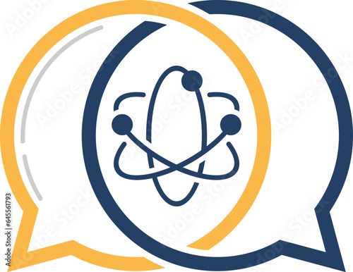 Two bubble chat with atom