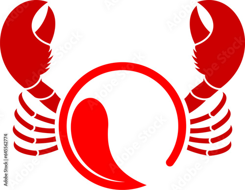 Circular leaf with crab claw