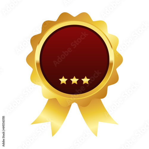 Vector first prize ribbon award vector