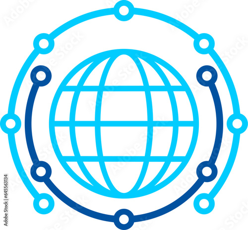Circular shape circle circuit and globe