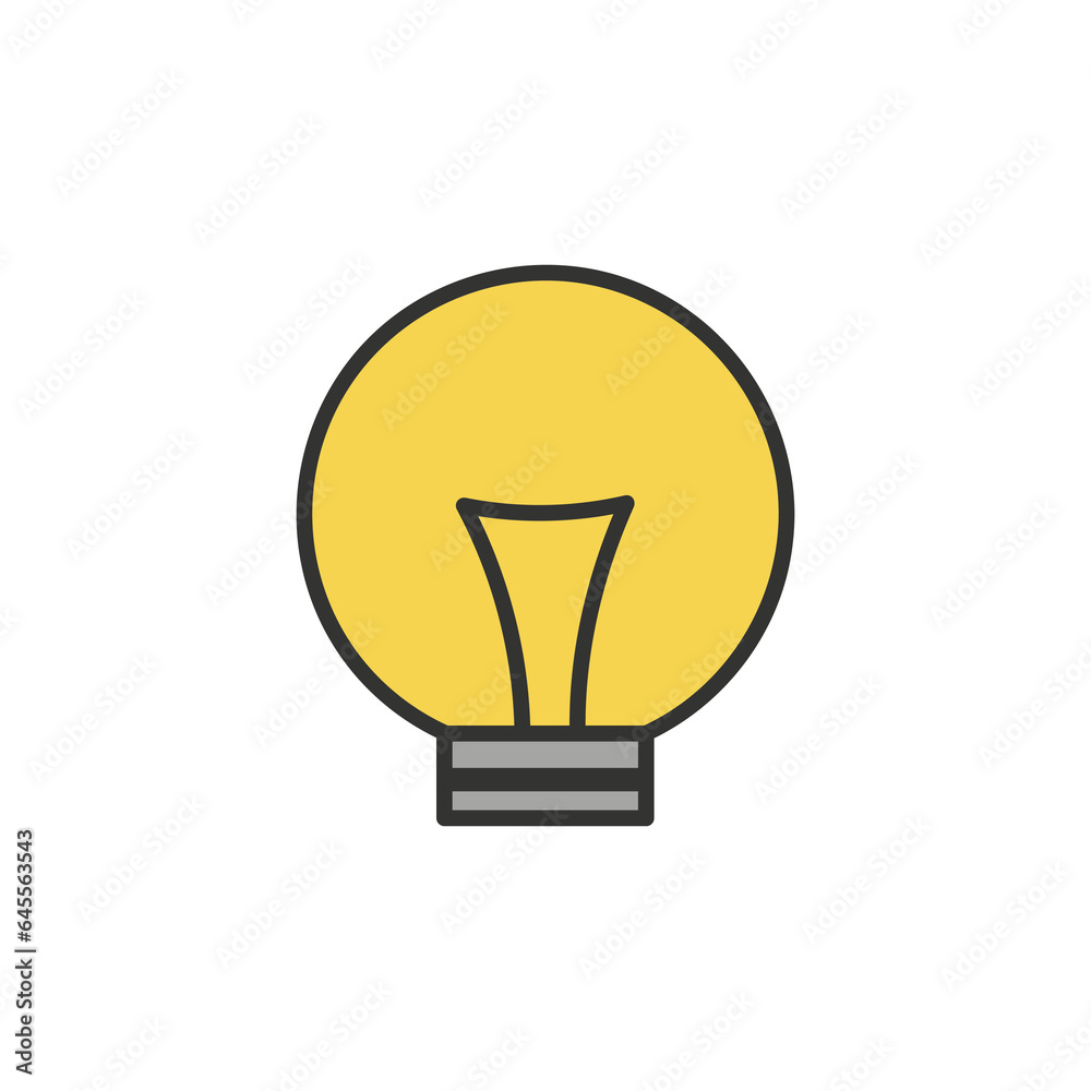 The light bulb is full of ideas And creative thinking, analytical thinking for processing. Light bulb icon vector. ideas symbol illustration. The light bulb is full of ideas And creative thinking, analytical thinking for processing. Light bulb icon vector. ideas symbol illustration.