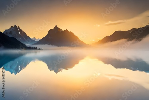 sunrise over the mountains © Awais05