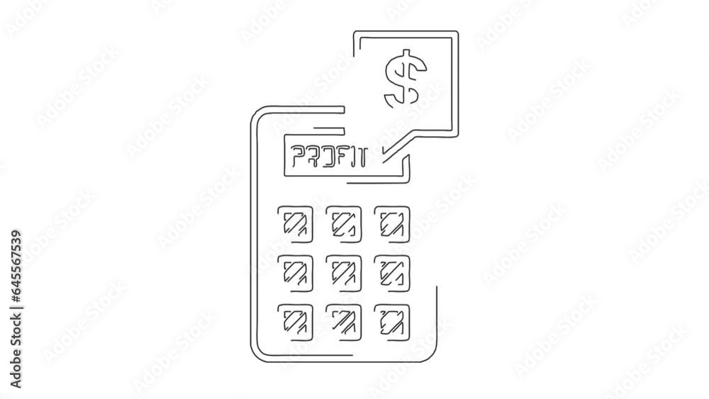 profitable business accounting finance doodle animation profitable business accounting finance doodle animation