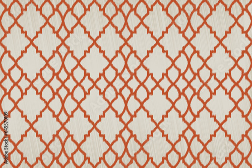 Ikat Pattern, Geometric ethnic pattern design for background or wallpaper, seamless pattern.