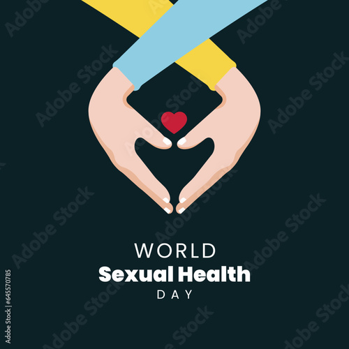 World Sexual Health Day, Vector illustration, web, social media, greeting cards, healthy relationships, September 4, background, template, awareness, right to healthy relationships