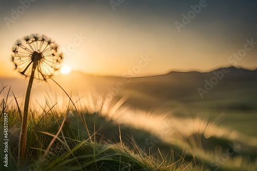 dandelion on the meadow