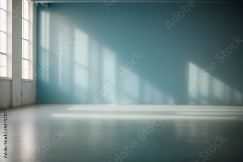 blur abstract soft blue studio and wall background