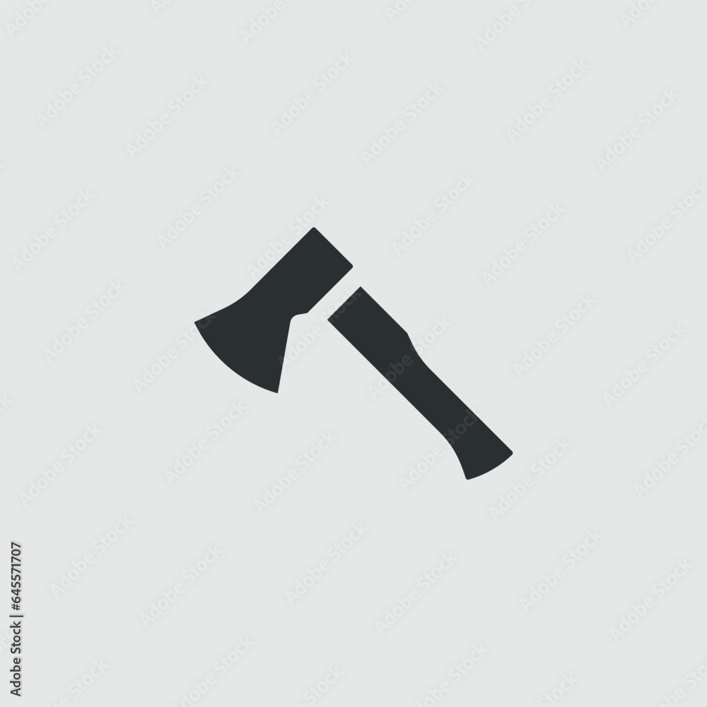 Axe. Simple black and white shape icon. Vector illustration Axe. Simple black and white shape icon. Vector illustration
