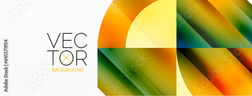 Minimalist marvel - squares and circles unite in harmonious geometry. Muted tones weave serene backdrop where structured tiles form dance of timeless elegance, epitomizing modern simplicity