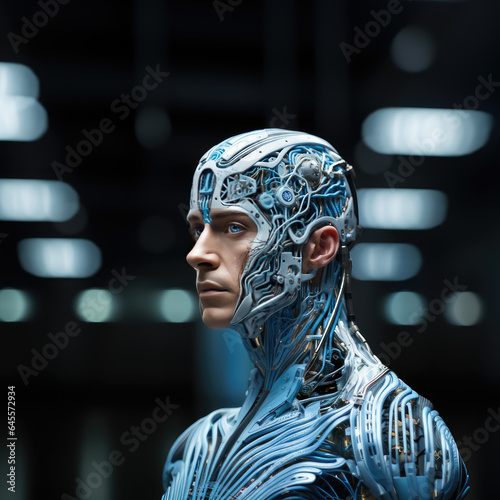 Cyborg Man CloseUp photo