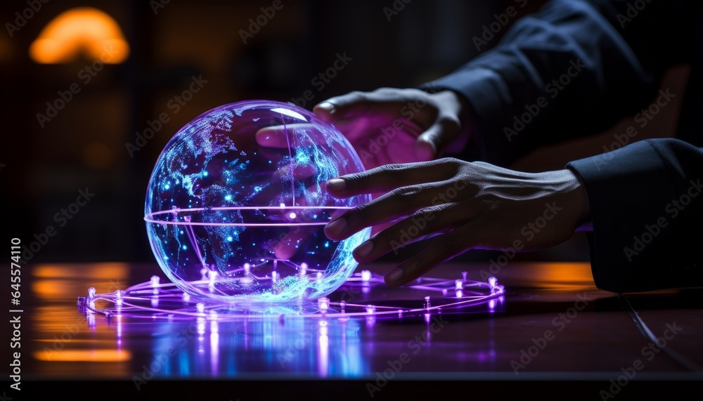 Abstract background with an exploding sphere design Abstract background with an exploding sphere design