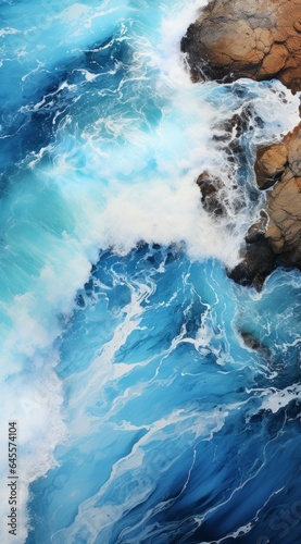 Blue waves and rocks © JM Nimhas