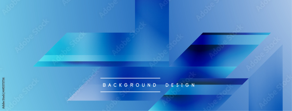 Simple geometric forms - dynamic geometric abstract background. Visual symphony of shapes and lines design for wallpaper, banner, background, landing page, wall art, invitation, prints, posters