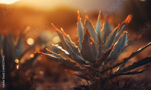 Cactus, Desert plant, Eco Natural, Macro Photograph, Extreme Close up, Beige, Brown, Golden, Earthy, Backlit, Golden Hour Photography, Close-up, Extreme Detail, Vintage Mood, Soft Light