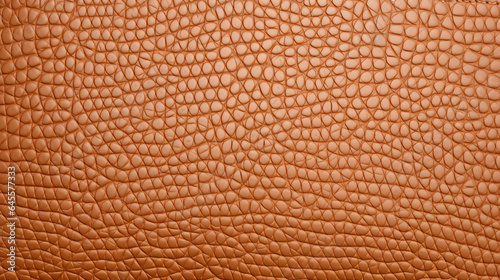 Close-up of natural beige leather, luxurious texture of the leather. which reveals the uniqueness of the material