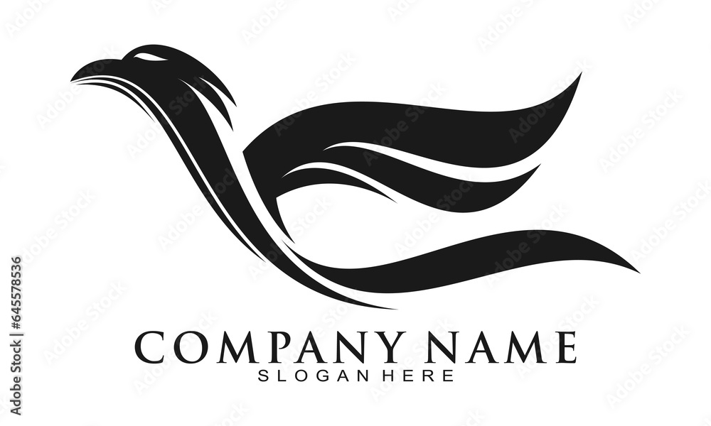 Abstract eagle symbol logo design vector Abstract eagle symbol logo design vector