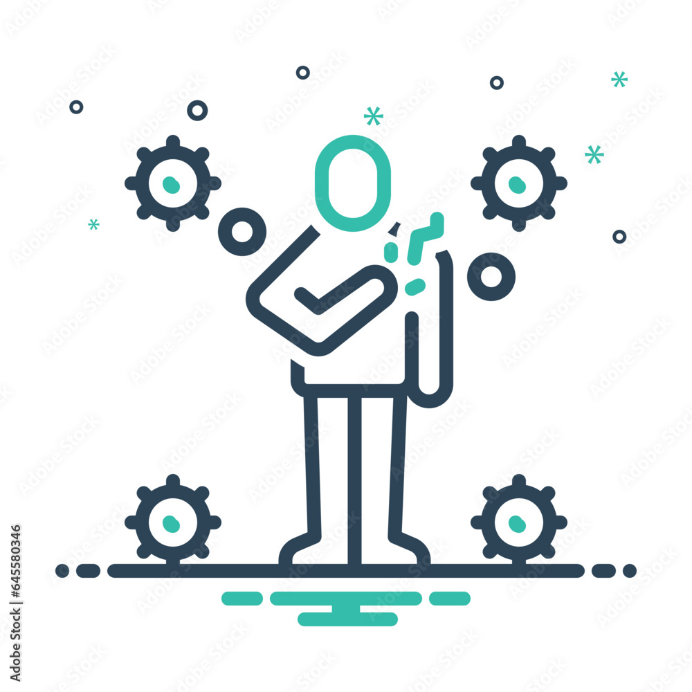 Obraz premium Mix icon for attack 