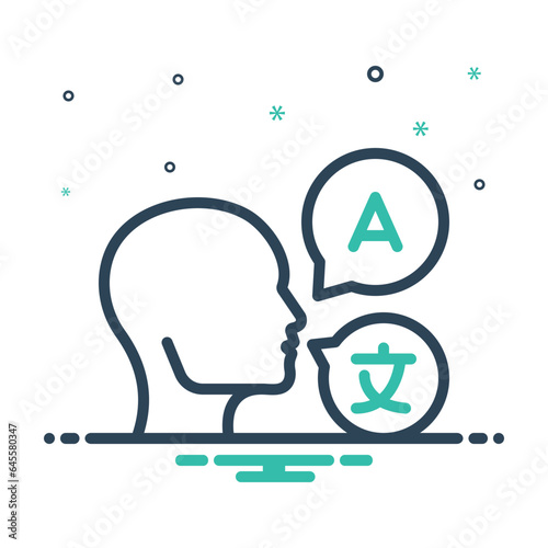 Mix  icon for languages 