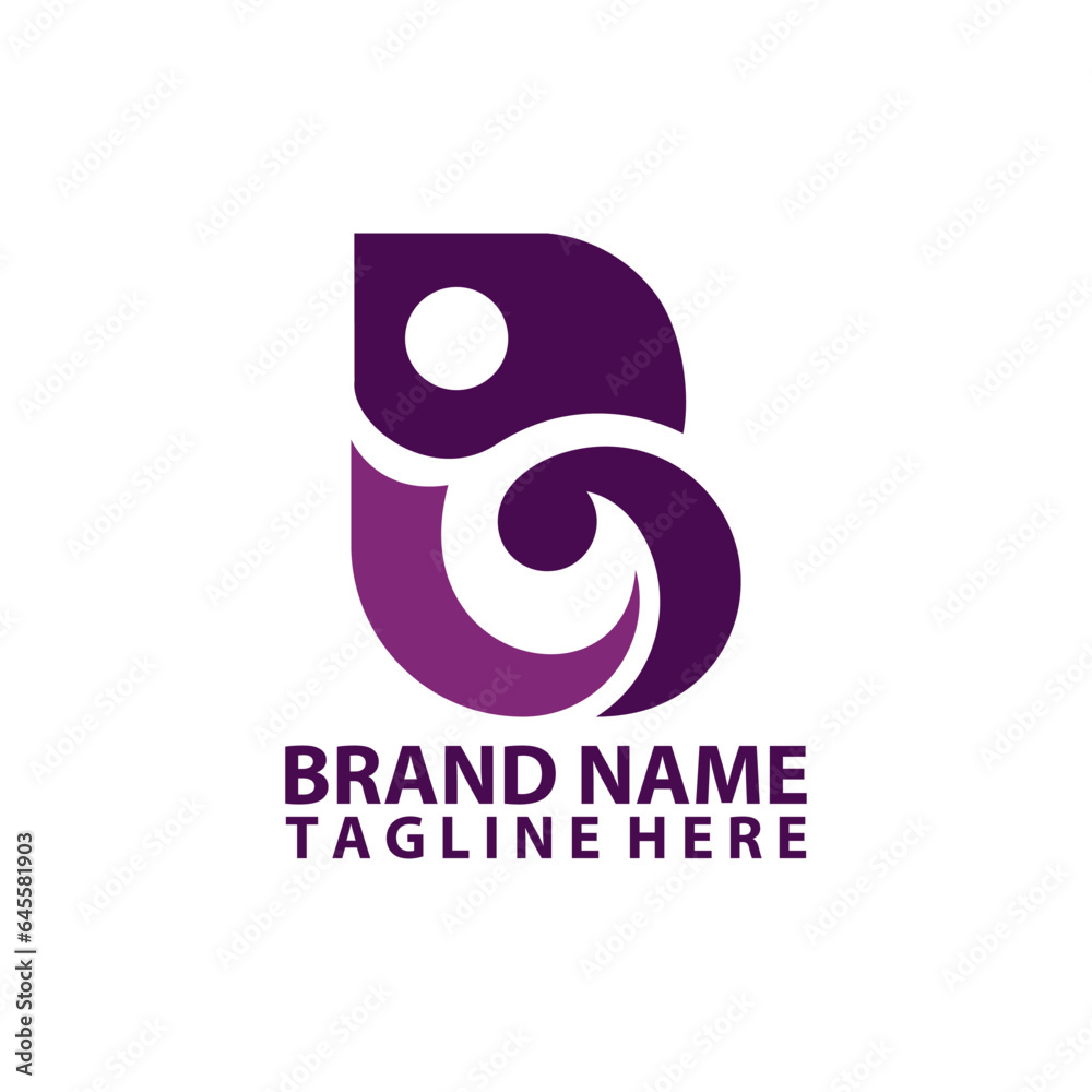 letter B abstract lizard logo design vector letter B abstract lizard logo design vector