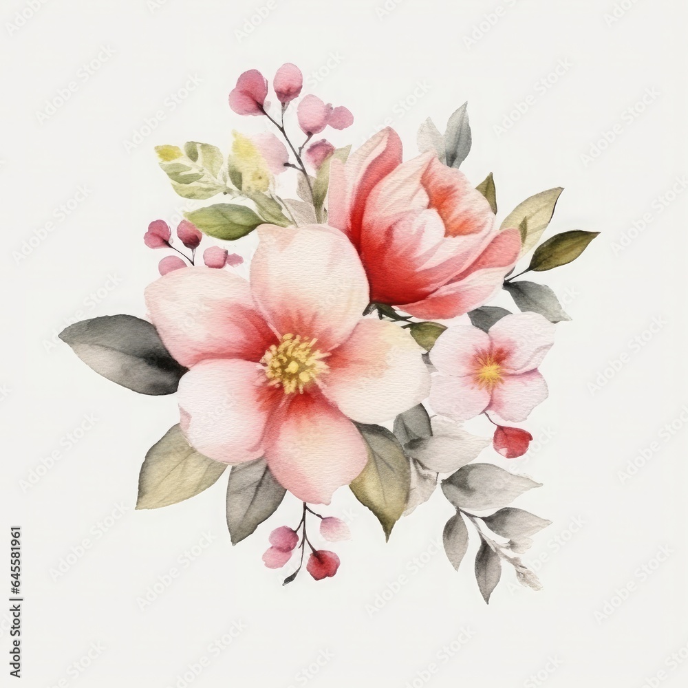 Vibrant floral painting for creative projects