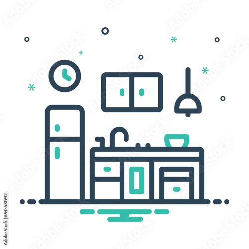 Mix  icon for kitchen 