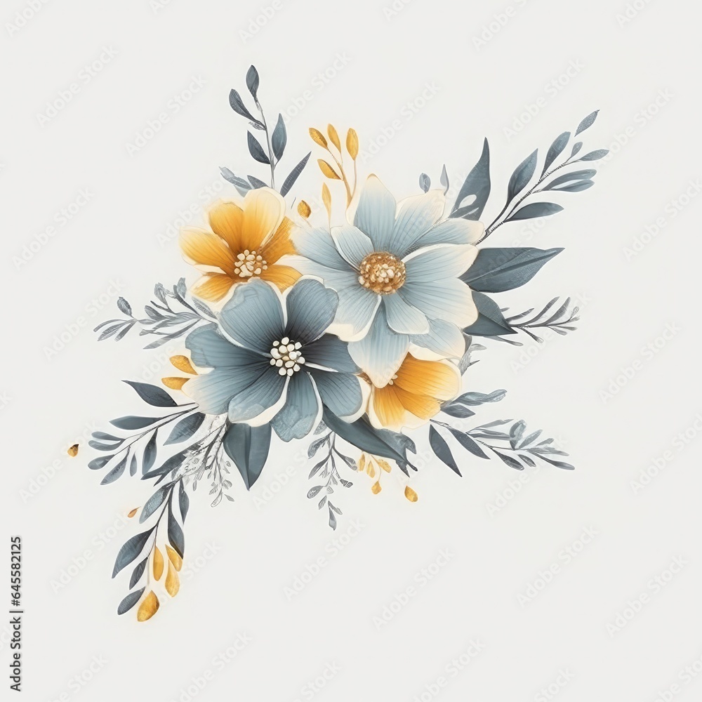 Obraz premium Lovely flower illustration for creative projects