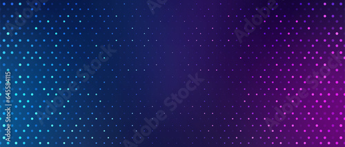 Digital technology background. Digital data circle blue and purple pattern pixel background photo