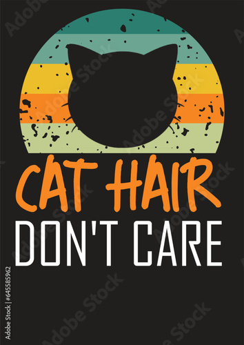 TYPOGRAPHY AND VINTAGE CAT T SHIRT DESIGN