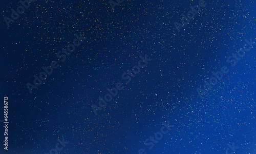 Abstract dark blue sky with colorful grains Background design 