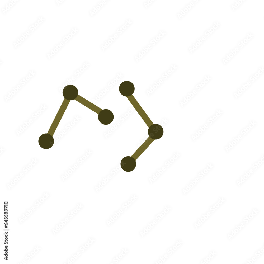 Corynebacterium diphtheriae flat icon Corynebacterium diphtheriae flat icon