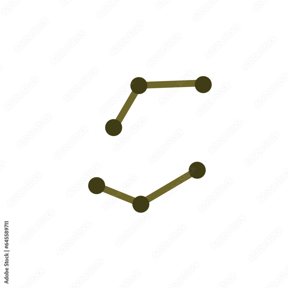 Corynebacterium diphtheriae flat icon Corynebacterium diphtheriae flat icon