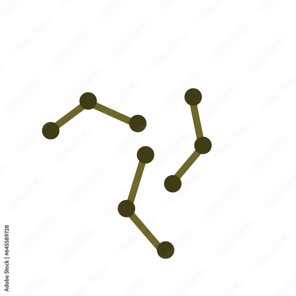 Corynebacterium diphtheriae flat icon Corynebacterium diphtheriae flat icon