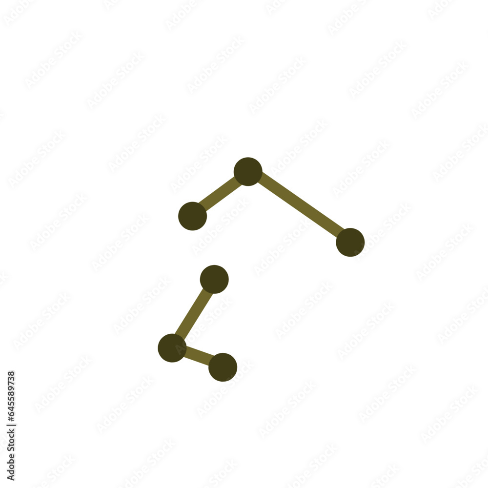 Corynebacterium diphtheriae flat icon Corynebacterium diphtheriae flat icon
