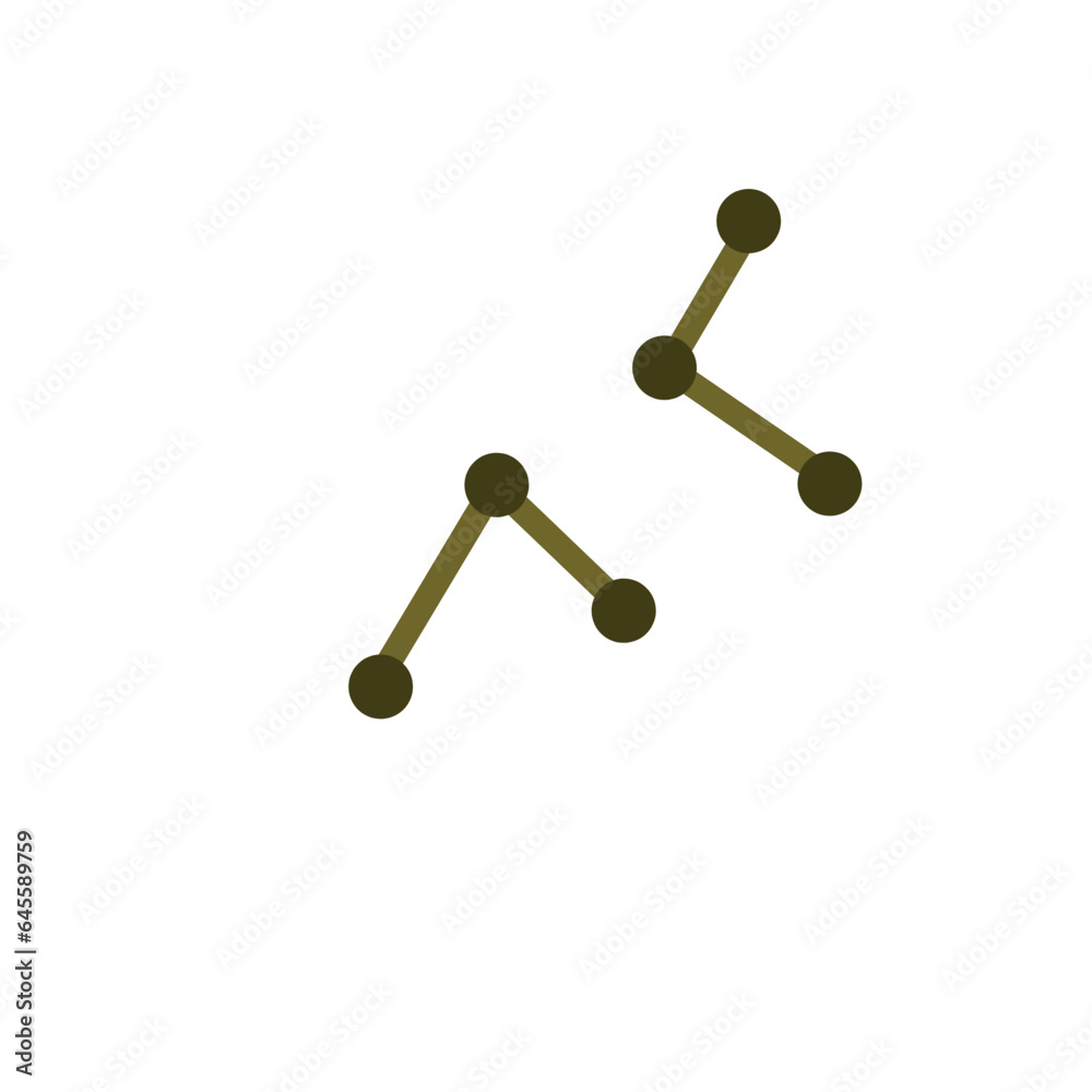 Corynebacterium diphtheriae flat icon Corynebacterium diphtheriae flat icon