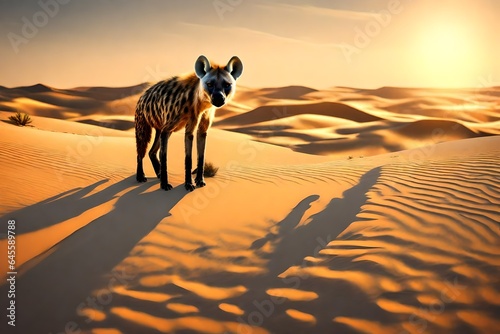 hyenal in desert