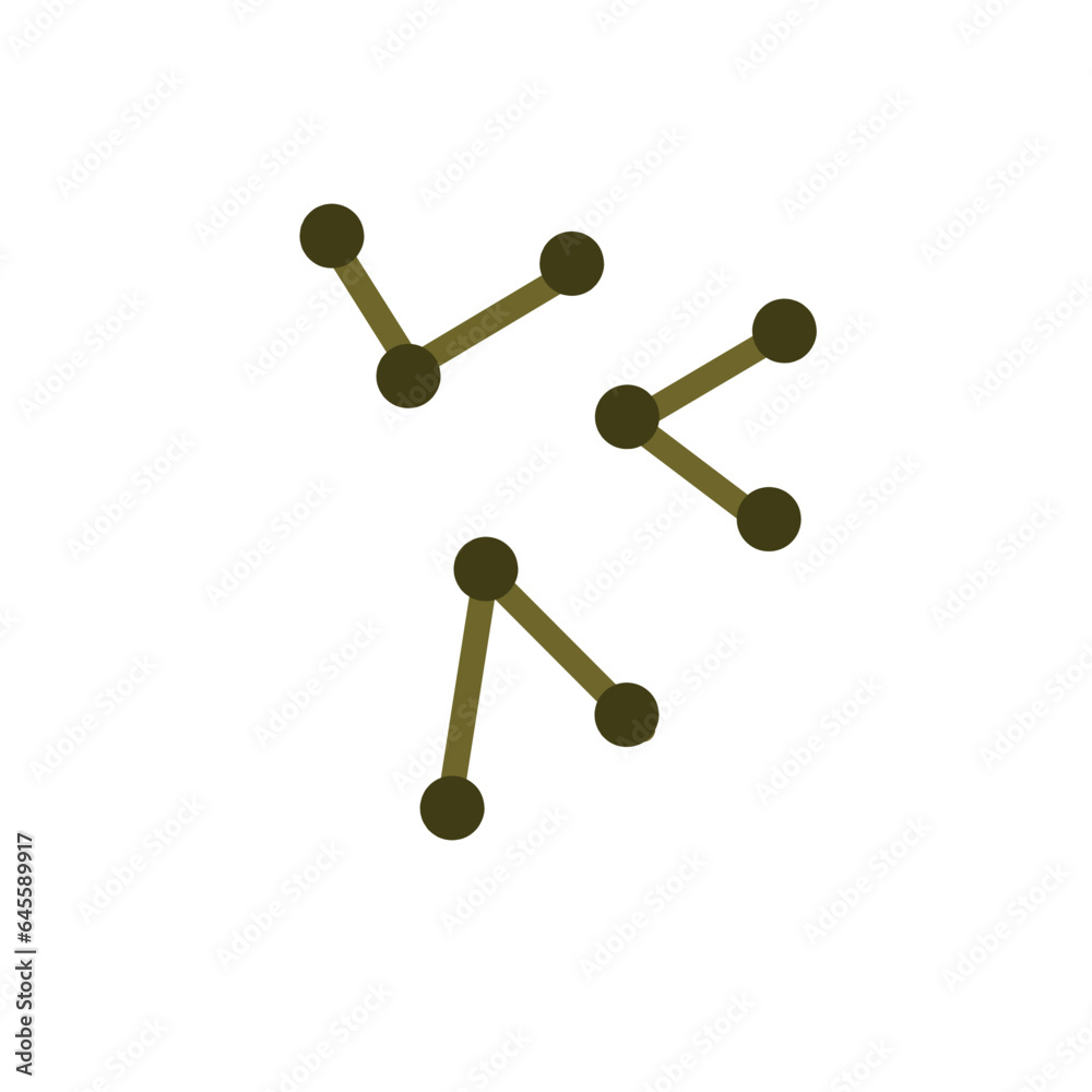 Corynebacterium diphtheriae flat icon Corynebacterium diphtheriae flat icon
