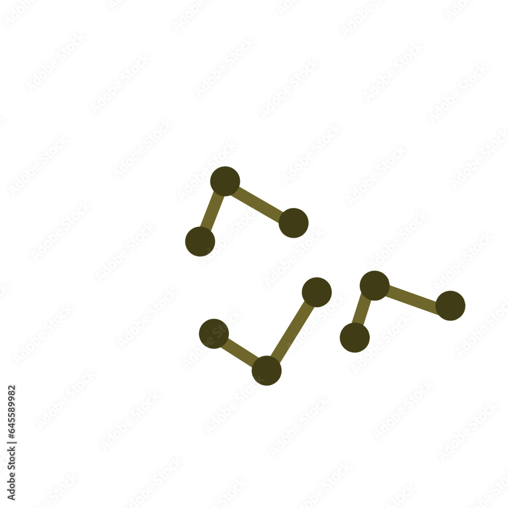 Corynebacterium diphtheriae flat icon Corynebacterium diphtheriae flat icon